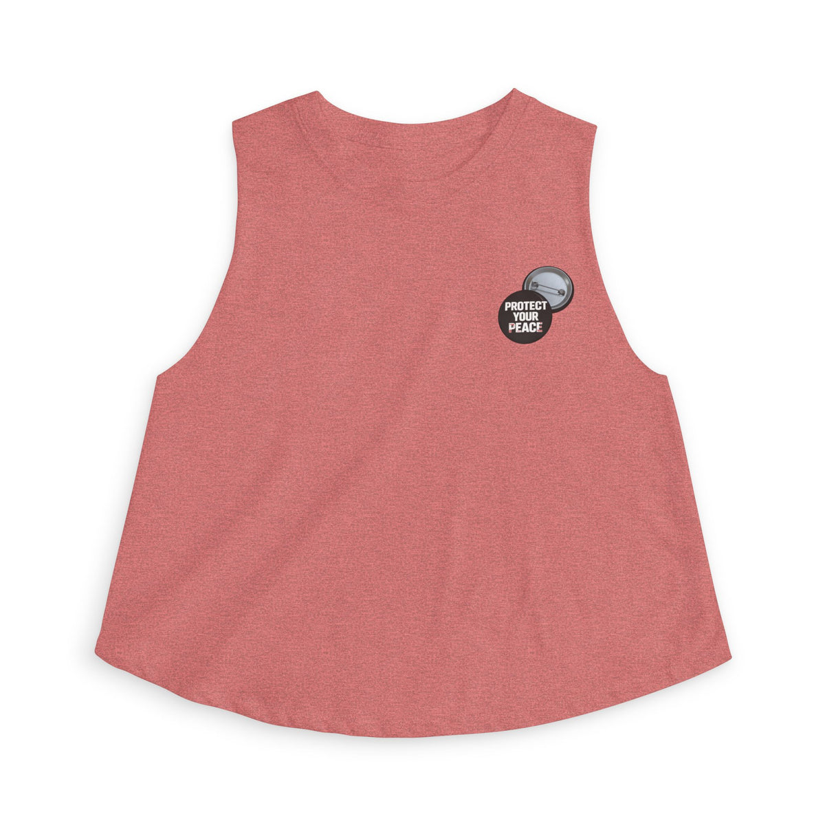 Women's Crop Top - 'Perfectly Flawed' Minimal Badge Graphic, Casual Summer Tank for Teens & Young Women