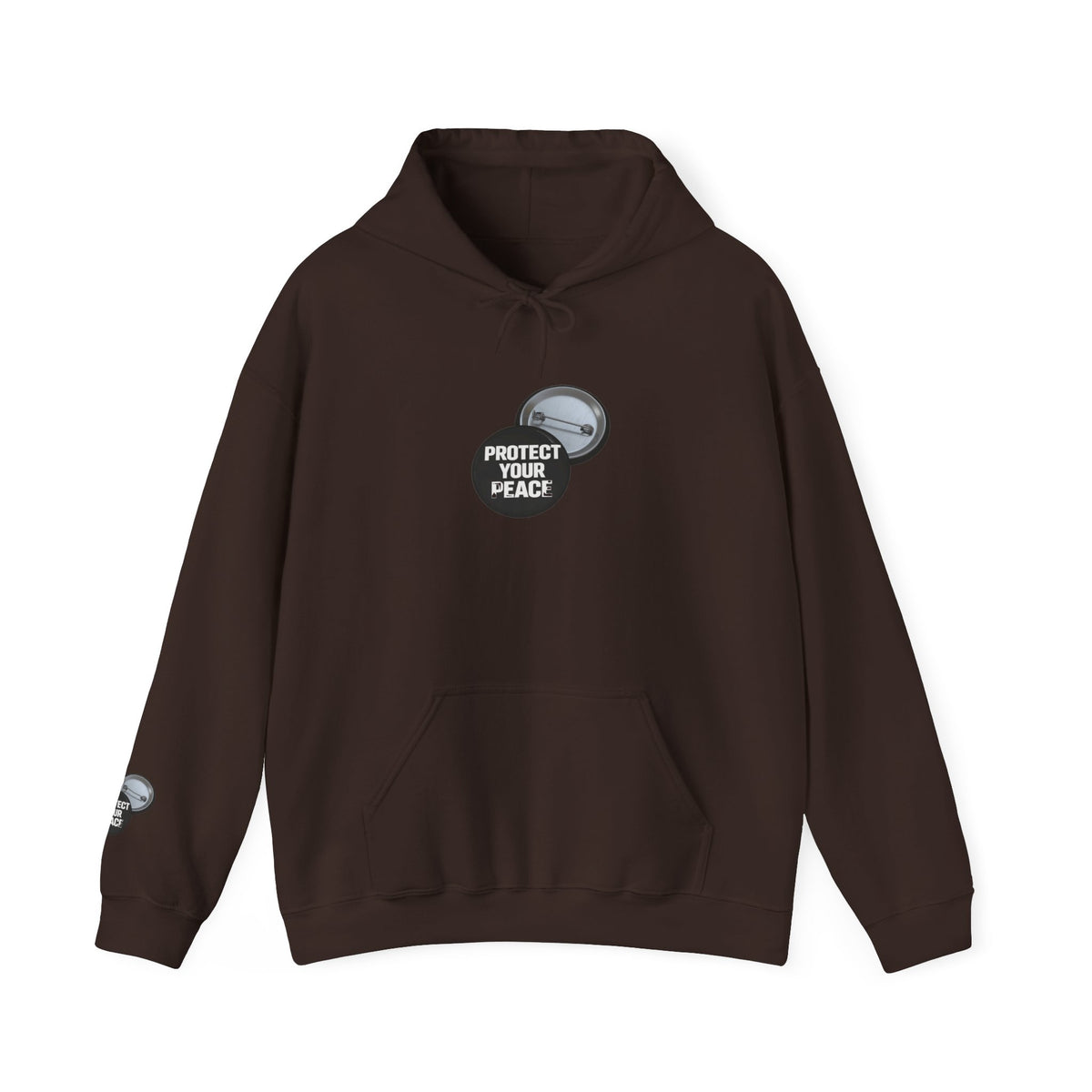 Hoodie  protect your peace  graphic design sleave and chest