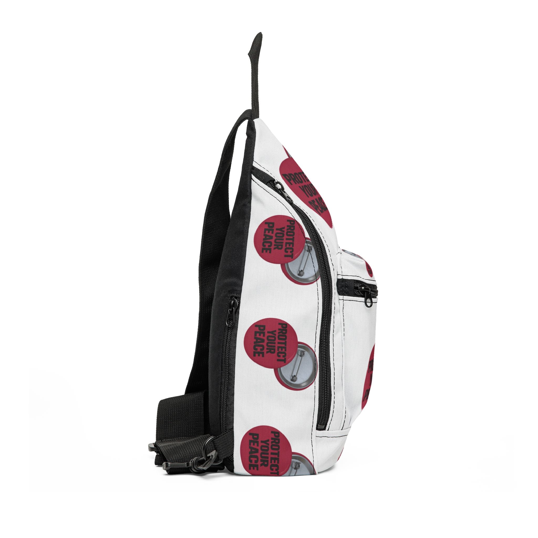 Sling Bag — "Protect Your Peace" Graphic Crossbody Bag