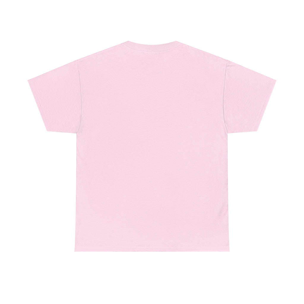 Minimalist White T‑Shirt — Subtle Embossed 'Unisex Heavy Cotton Tee' Design