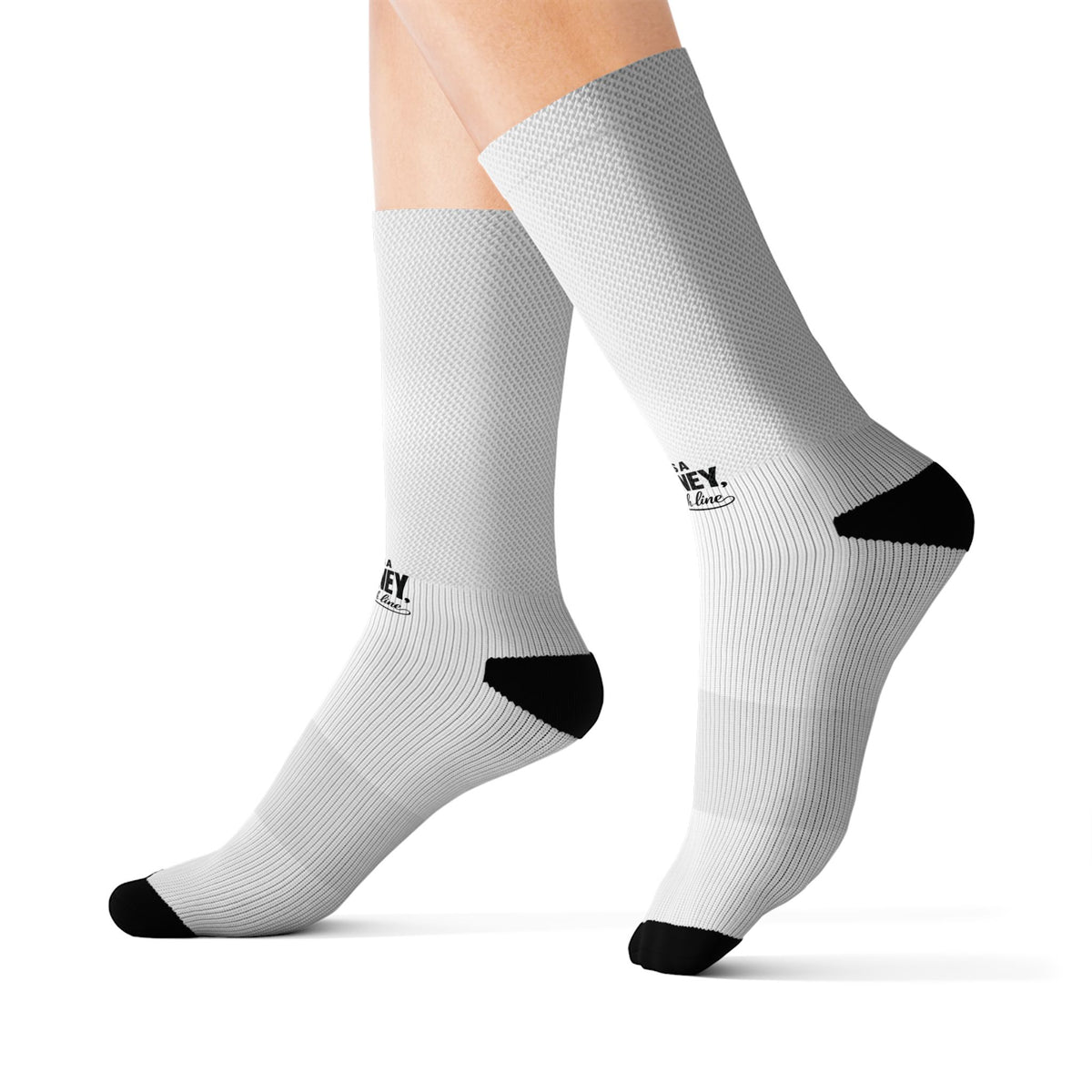 Custom Sublimation Socks — All-Over Print Personalized Athletic Socks Life is a journey not a finish line.
