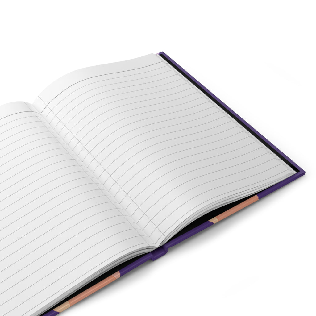 Abstract Pastel Curve Hardcover Journal