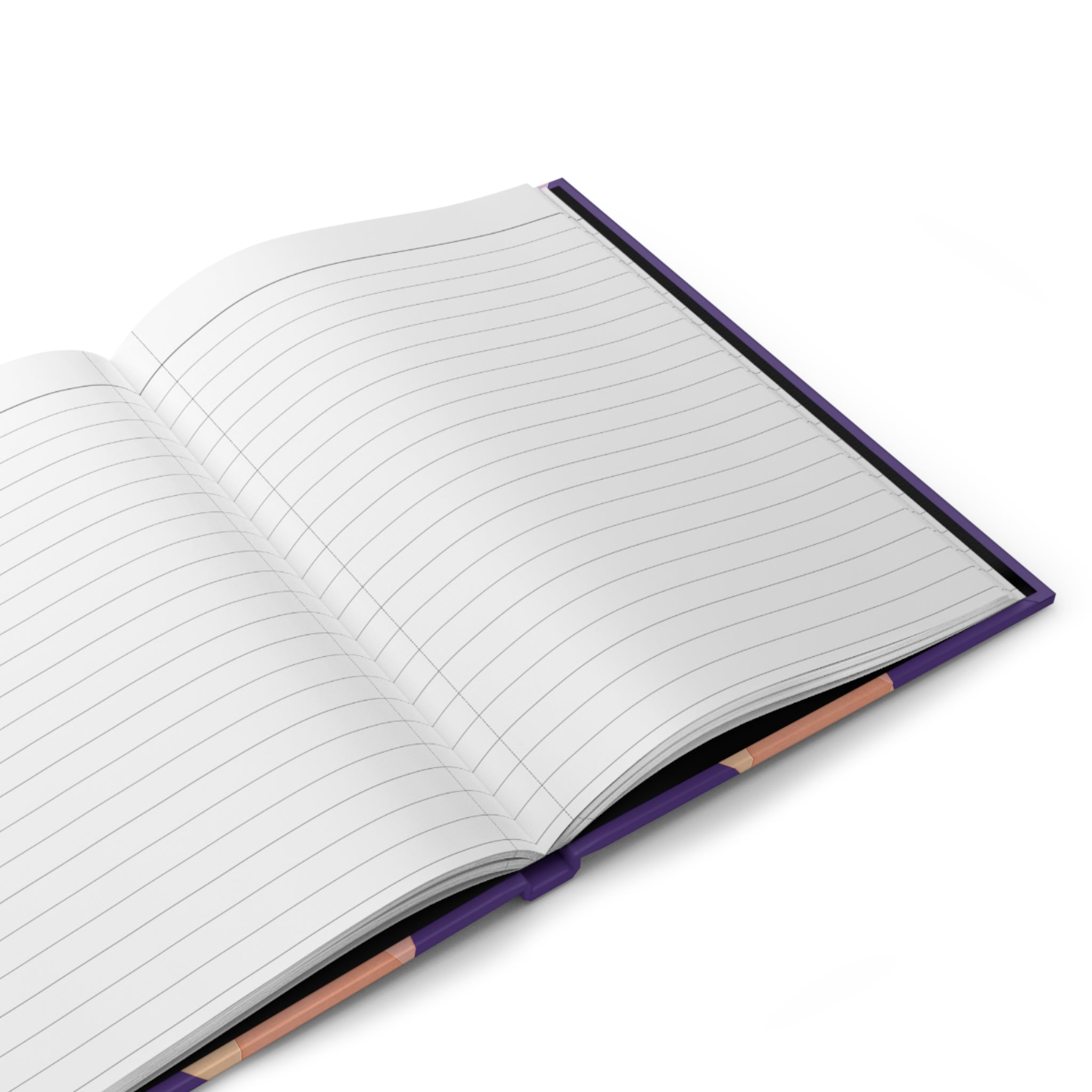Abstract Pastel Curve Hardcover Journal