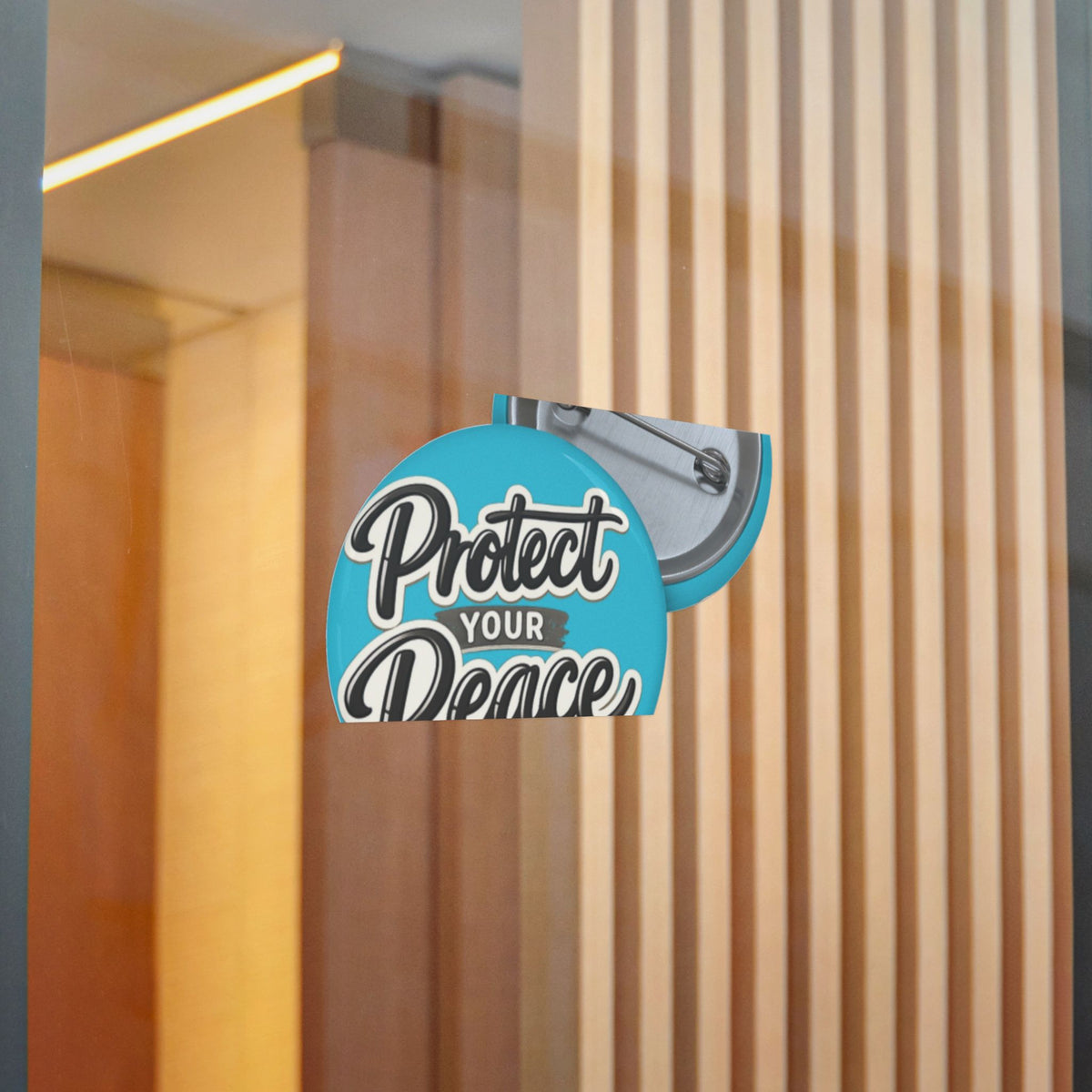 Protect Your Peace Sticker — Inspirational Vinyl Decal (Blue)