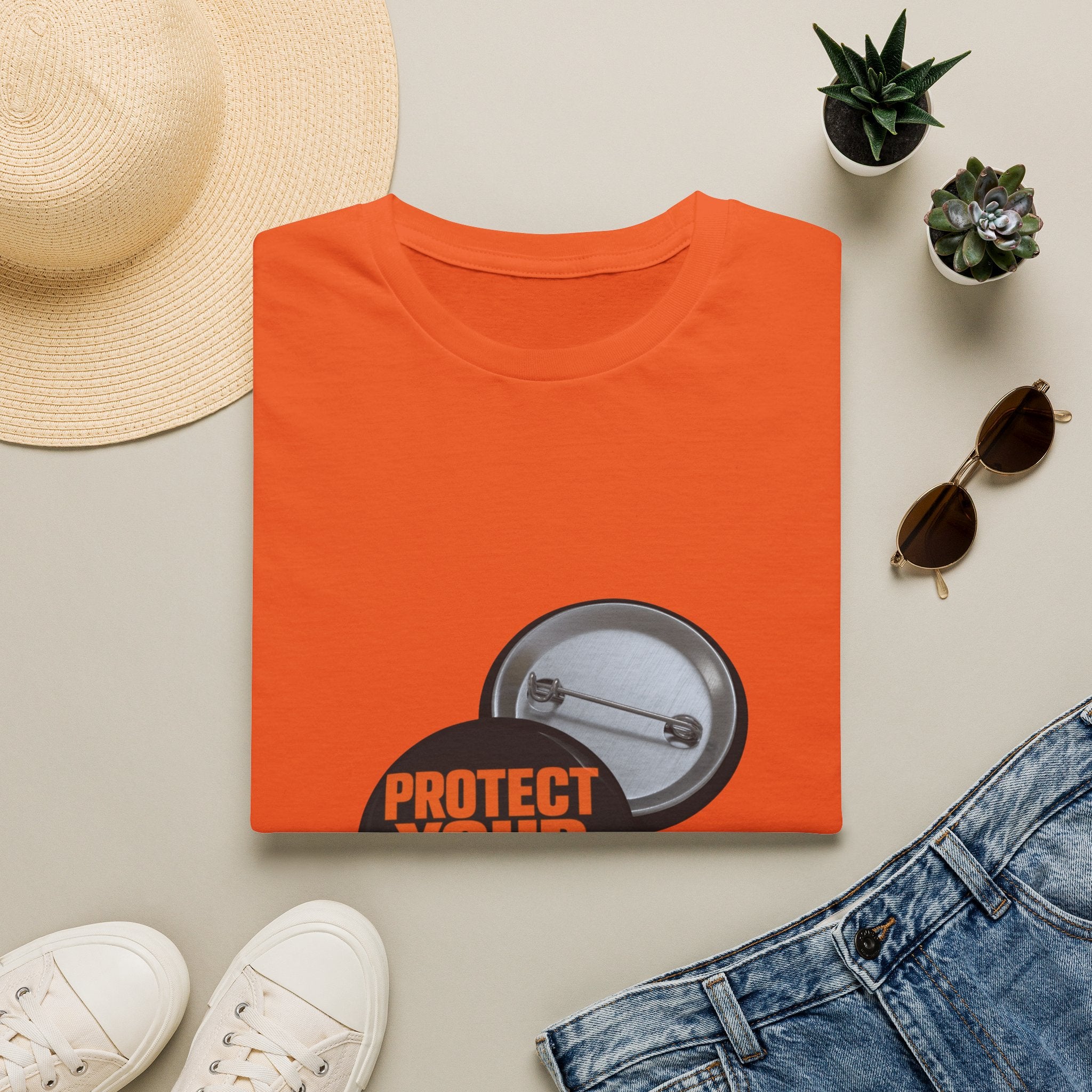 Protect Your Peace T-Shirt — Graphic Button Design