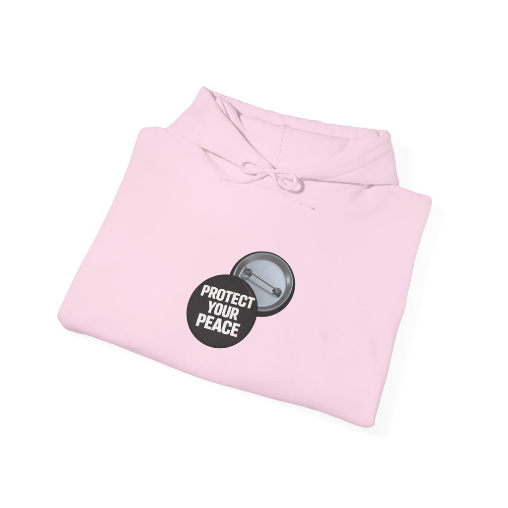 Hoodie  protect your peace  graphic design sleave and chest