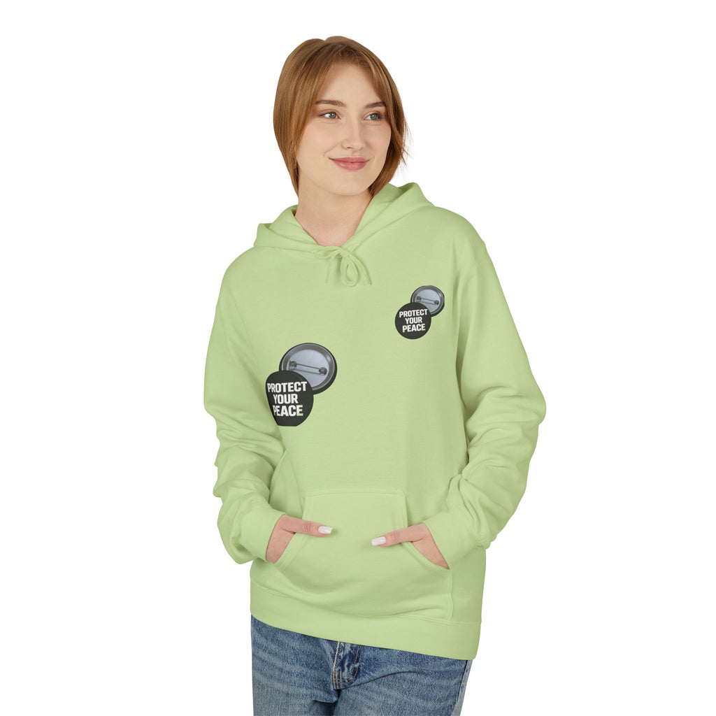 Protect Your Peace Hoodie — Minimal Badge Graphic Pullover