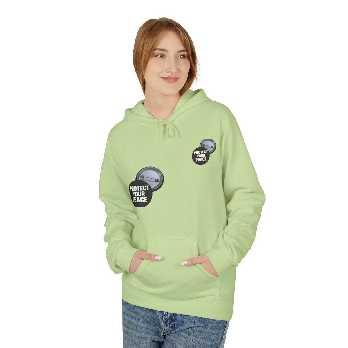 Protect Your Peace Hoodie — Minimal Badge Graphic Pullover