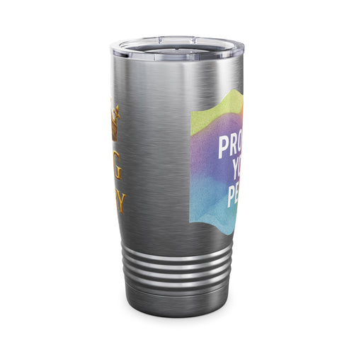 20oz Ringneck Tumbler — "The King of Glory" Crowned Stainless Travel Mug