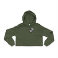 Women's Cropped Hoodie graphic design protect your peace.