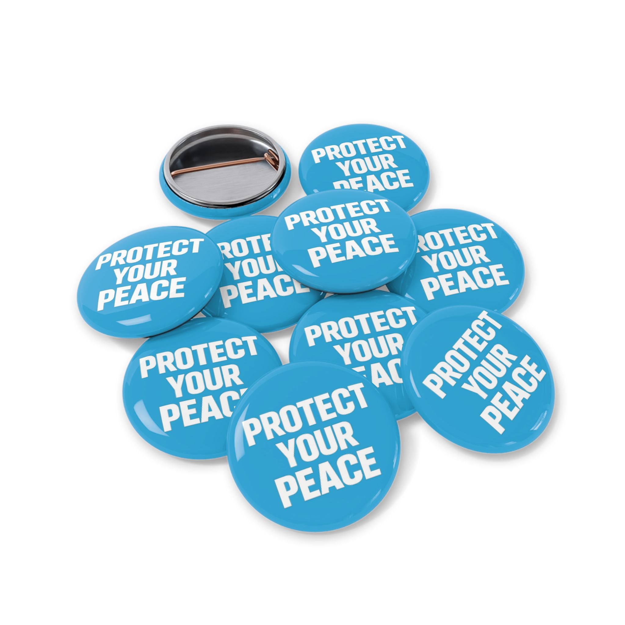 Protect Your Peace Round Pin — Inspirational Button Badge
