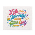 Inspirational Rainbow Puzzle - "Life is a Journey Not a Finish Line" (120/252/500 pcs)