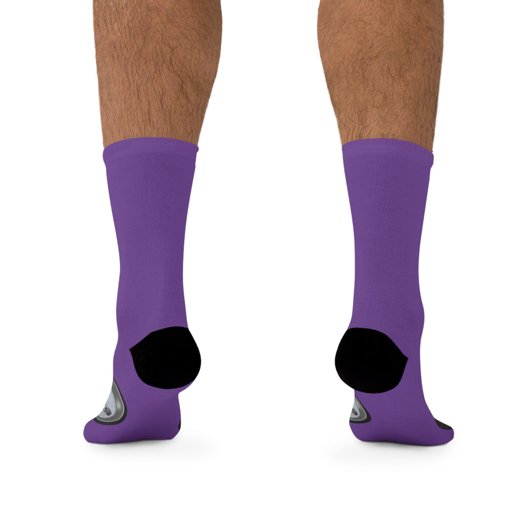 Protect Your Peace Purple Statement Socks