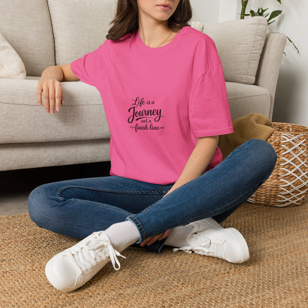Life Is a Journey T-Shirt2 – Minimal Inspirational Quote Tee