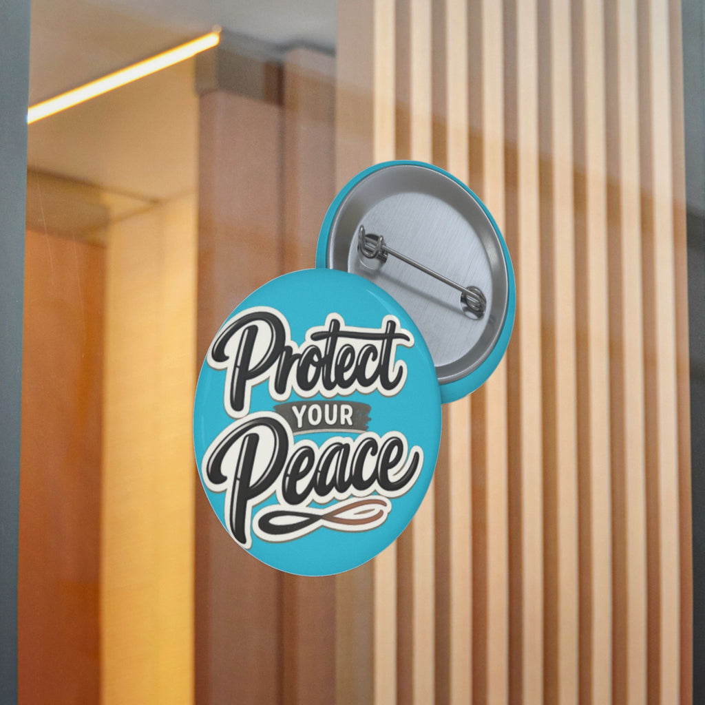 Protect Your Peace Sticker — Inspirational Vinyl Decal (Blue)