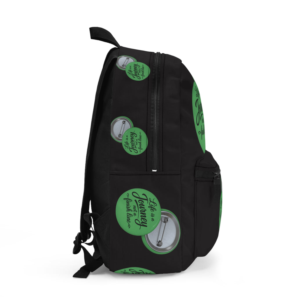 Inspirational 'Life Is a Journey Not a Finish Line' Backpack – Motivational Travel & School Bag