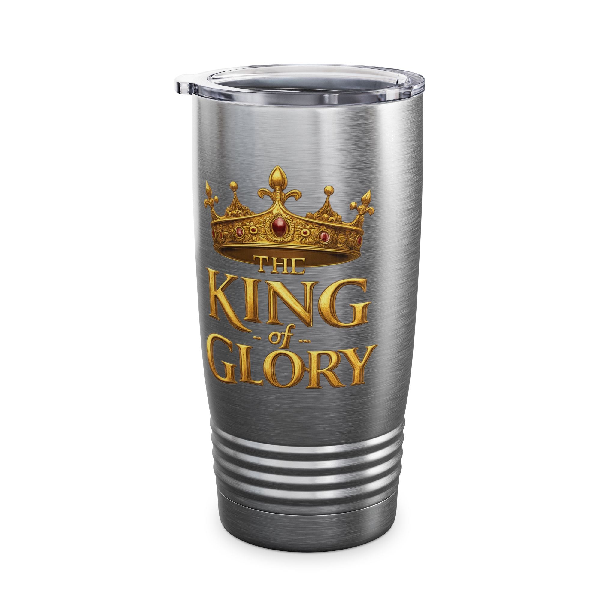 20oz Ringneck Tumbler — "The King of Glory" Crowned Stainless Travel Mug