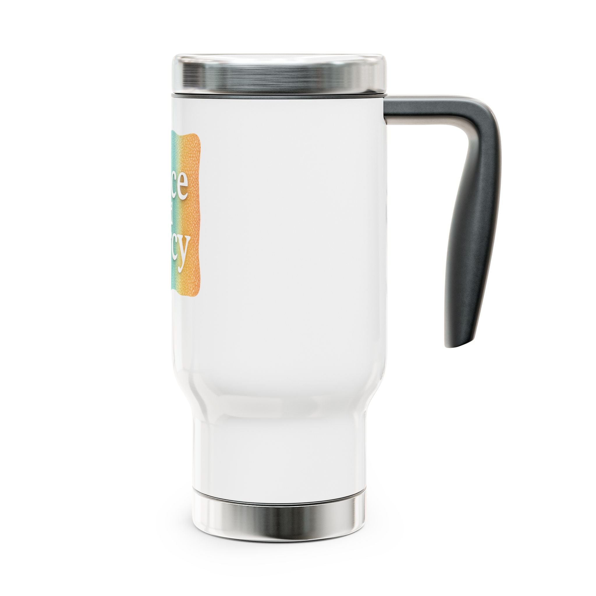 Grace and Mercy Travel Mug — 14oz Stainless Steel Insulated Handle Mug