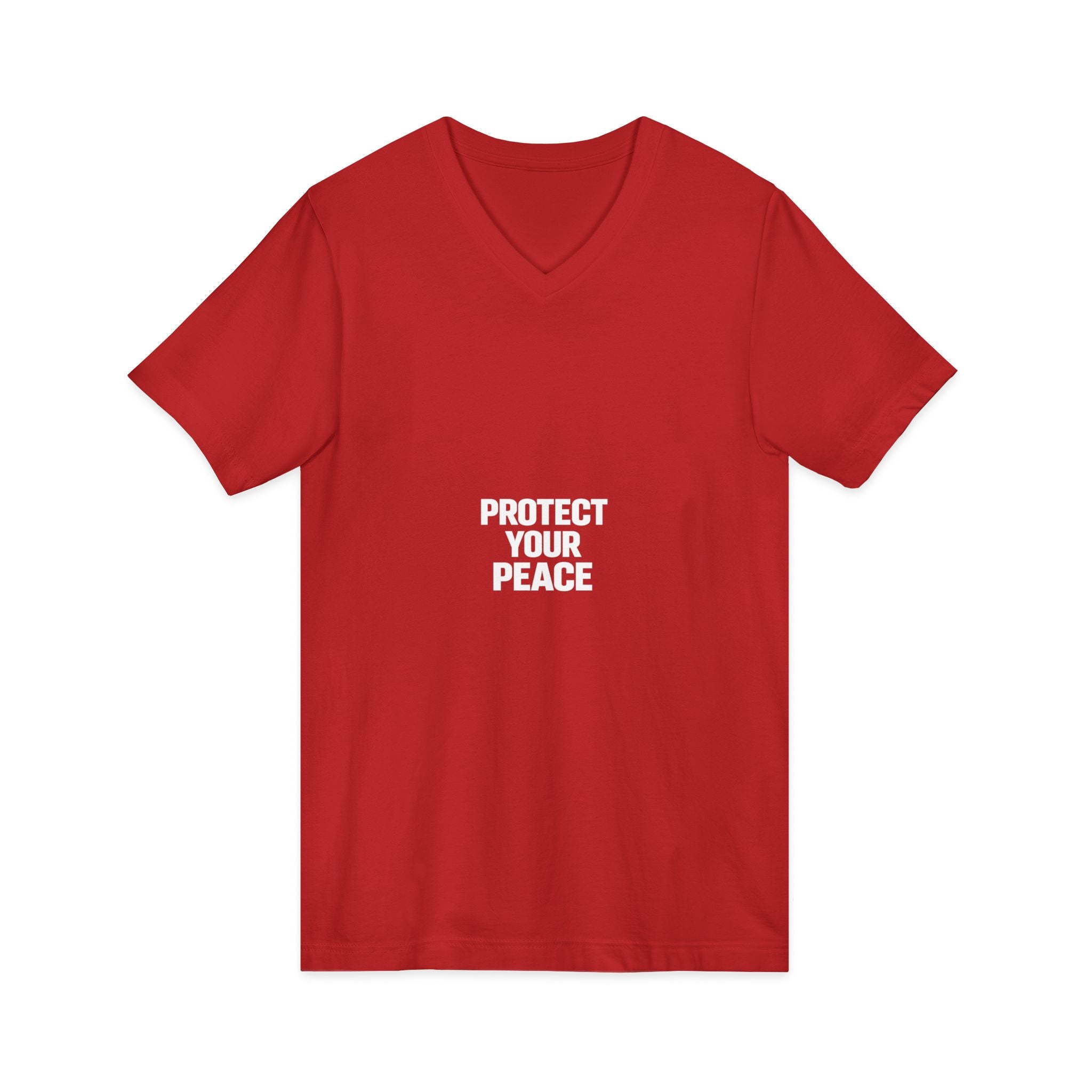 Unisex Jersey Short Sleeve V-Neck Tee