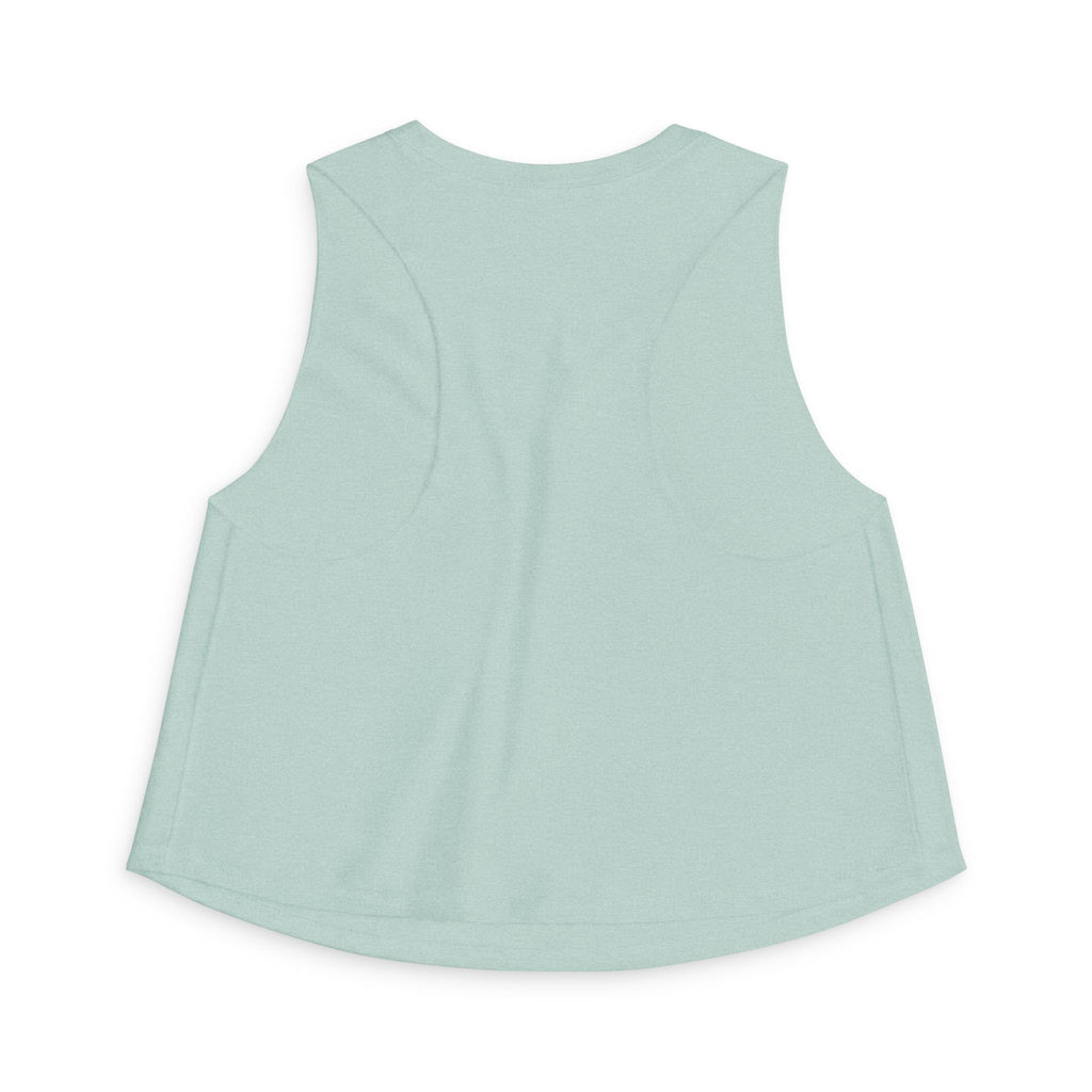 Women's Crop Top - Retro Blue Badge Graphic 'No Bad Days' Tank