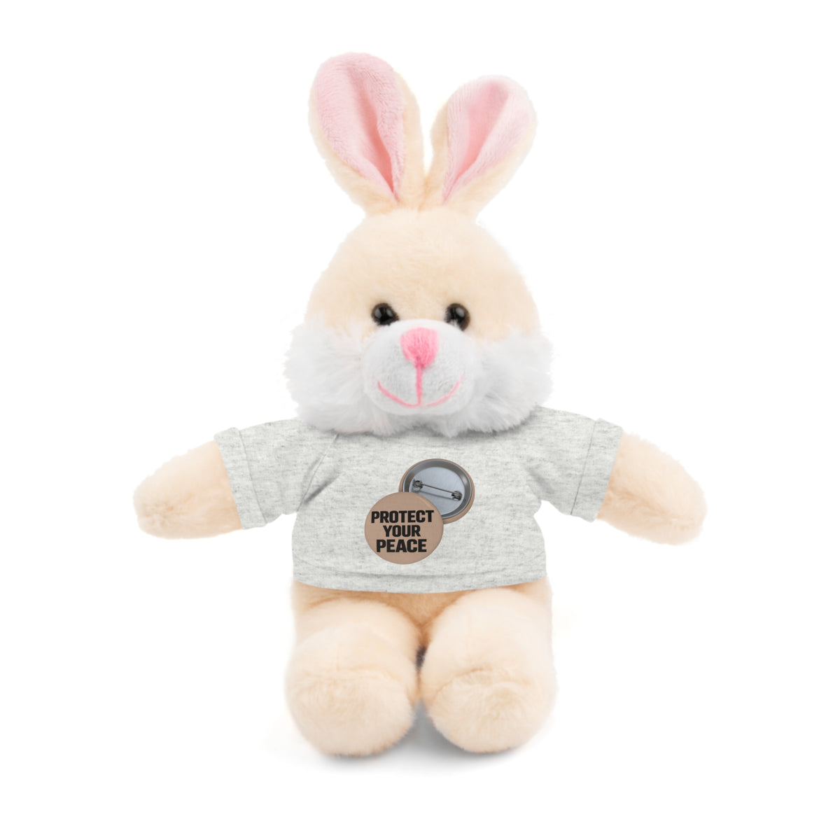 Protect Your Peace Teddy Bear — Plush Stuffed Animal with Tee