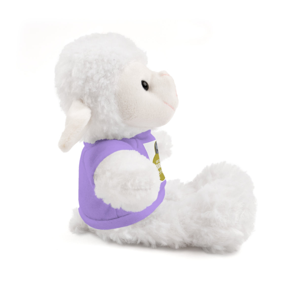 Cute Brown Teddy Bear with 'Life Is a Journey not a finish line.' Tee — Plush Gift for Kids & Travelers