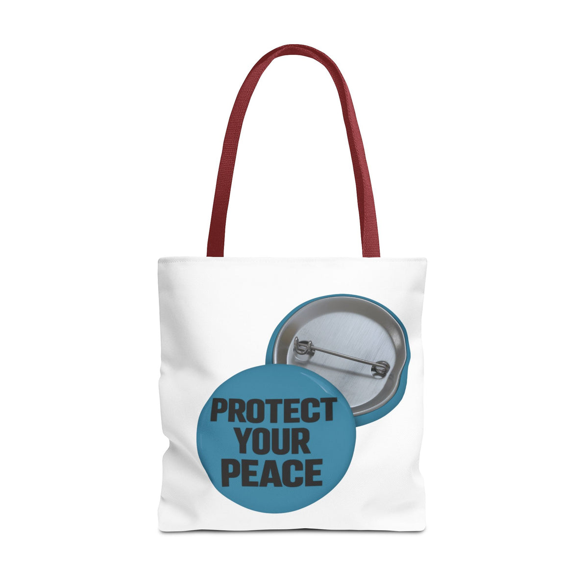 Protect Your Peace Tote Bag - Inspirational Everyday Canvas Shopper
