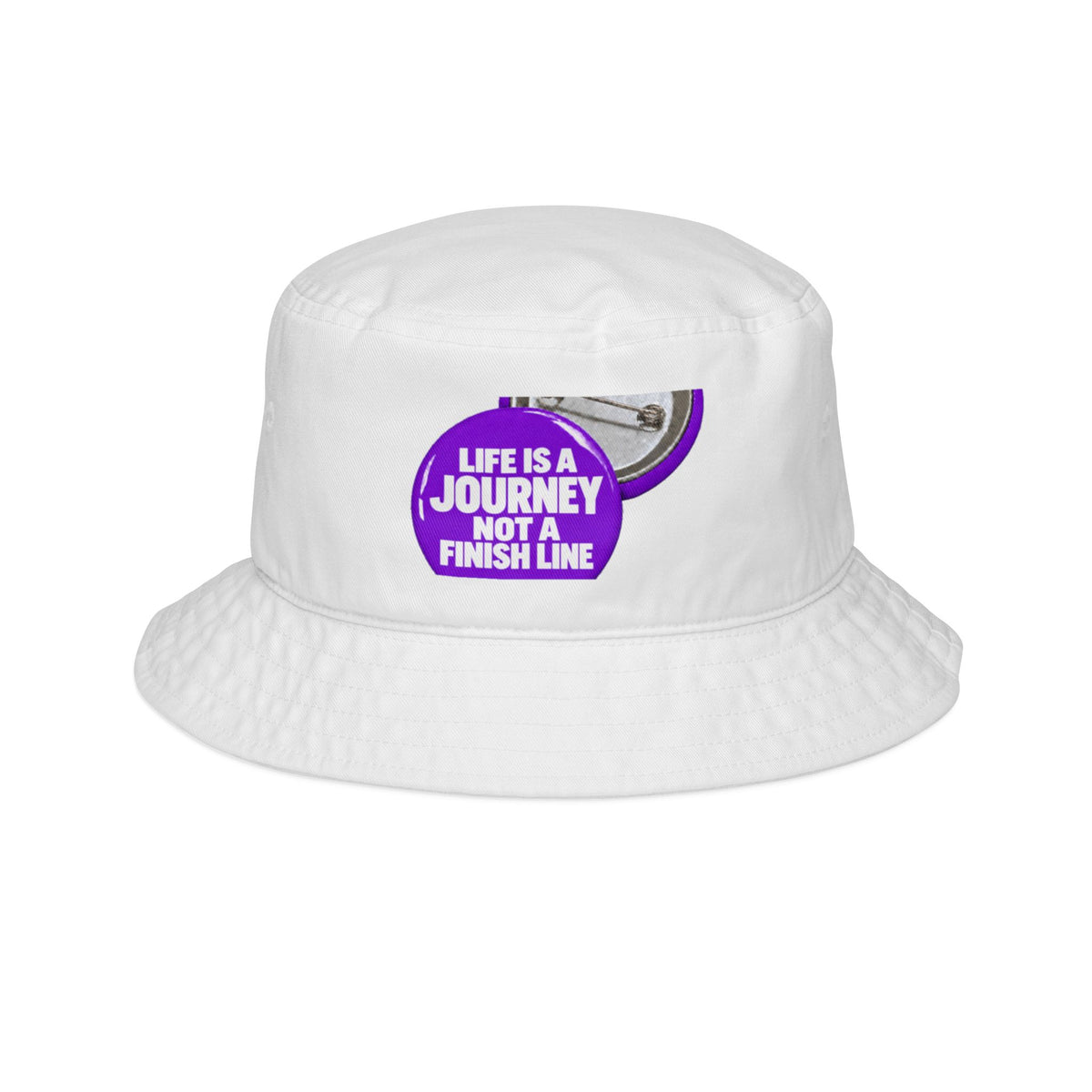 Bucket Hat — "Life Is a Journey Not a Finish Line" Motivational Travel Bucket Hat