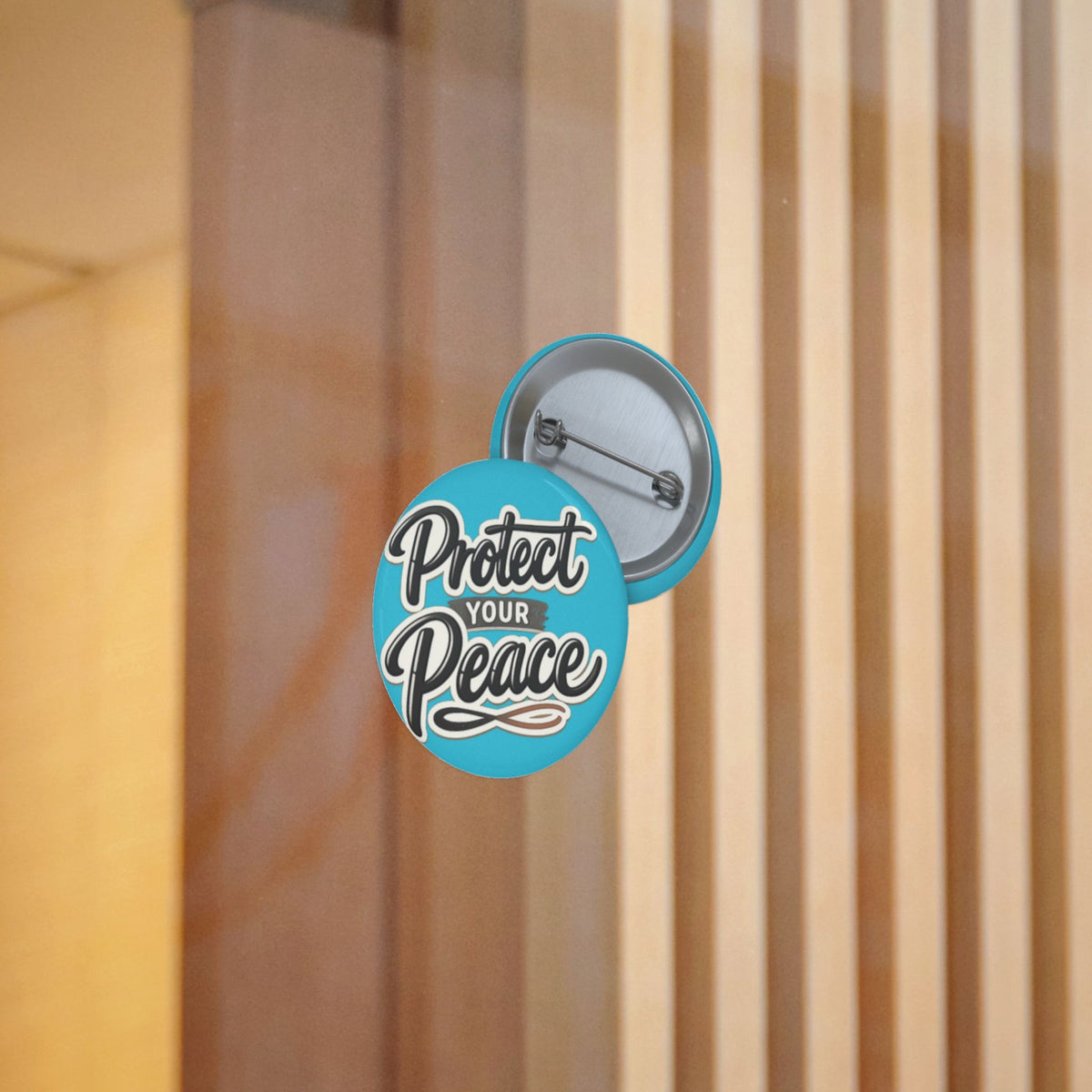 Protect Your Peace Sticker — Inspirational Vinyl Decal (Blue)