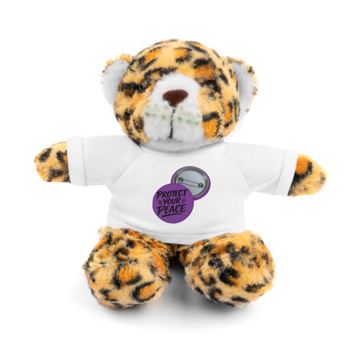 Plush Bear with 'Protect Peace' Tee