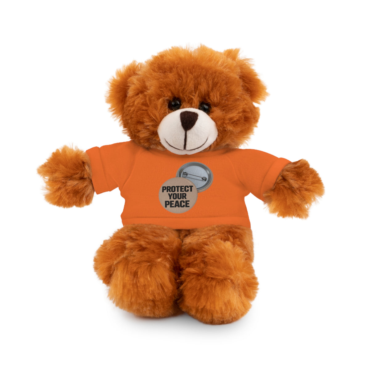 Protect Your Peace Teddy Bear — Plush Stuffed Animal with Tee