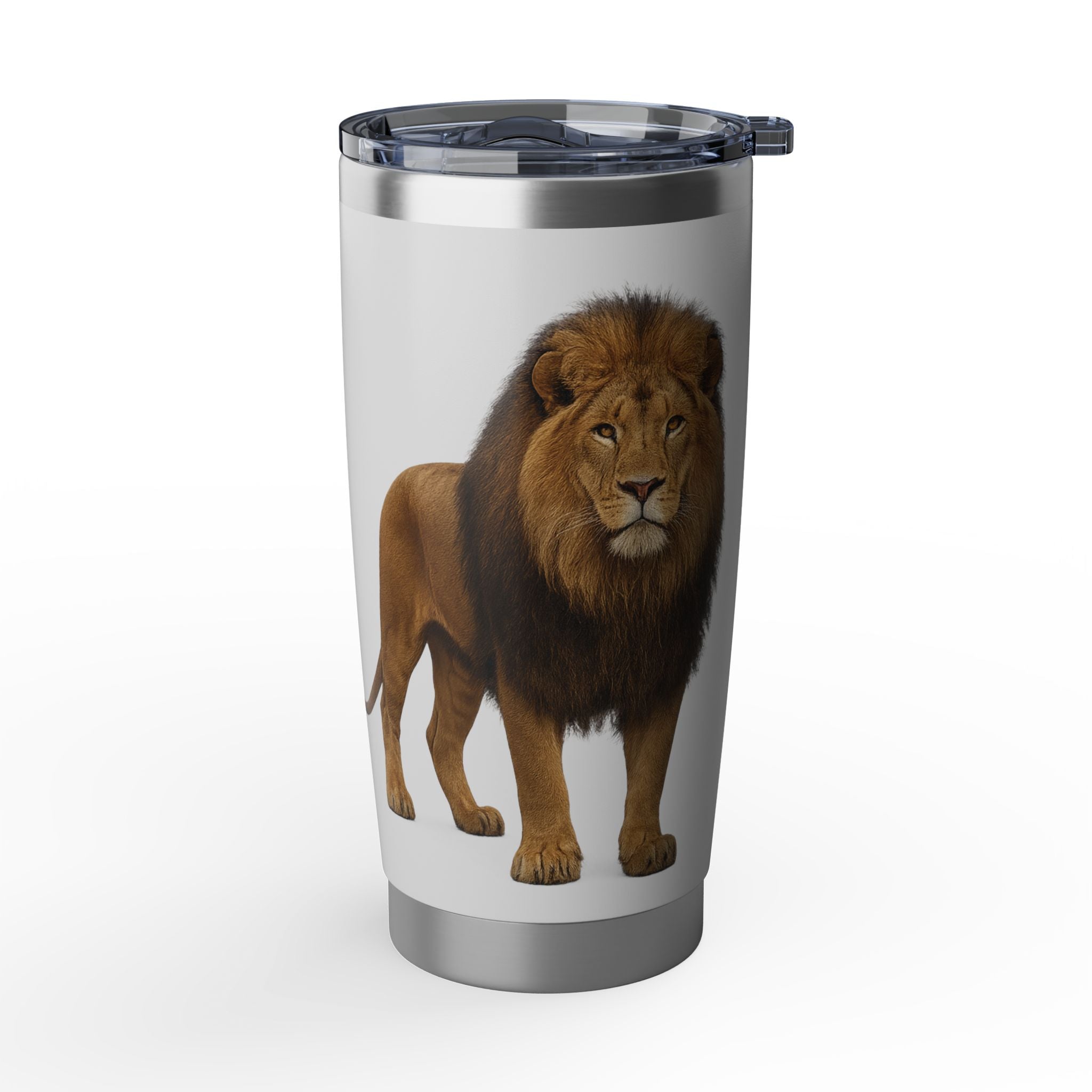 Lion Graphic Tumbler — 20oz Insulated Travel Cup
