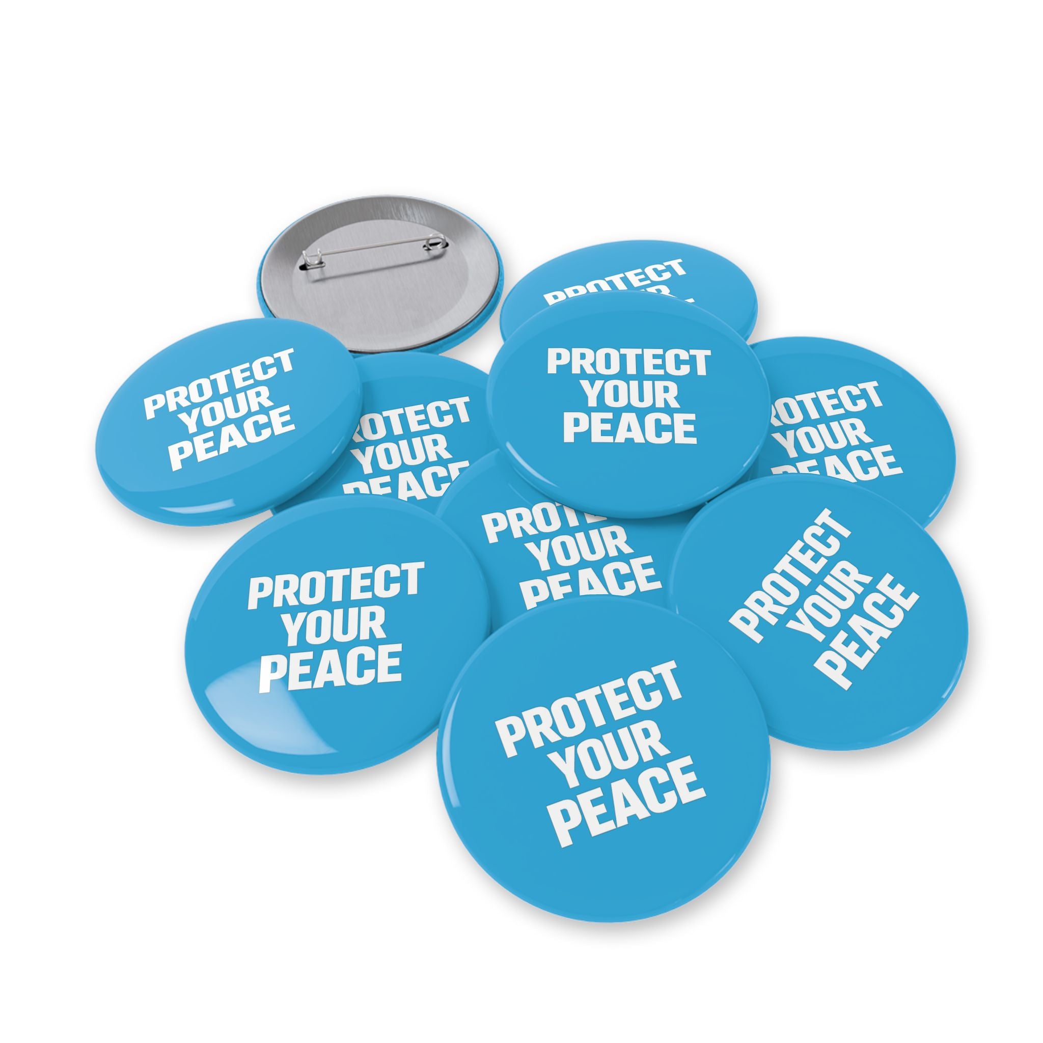 Protect Your Peace Round Pin — Inspirational Button Badge