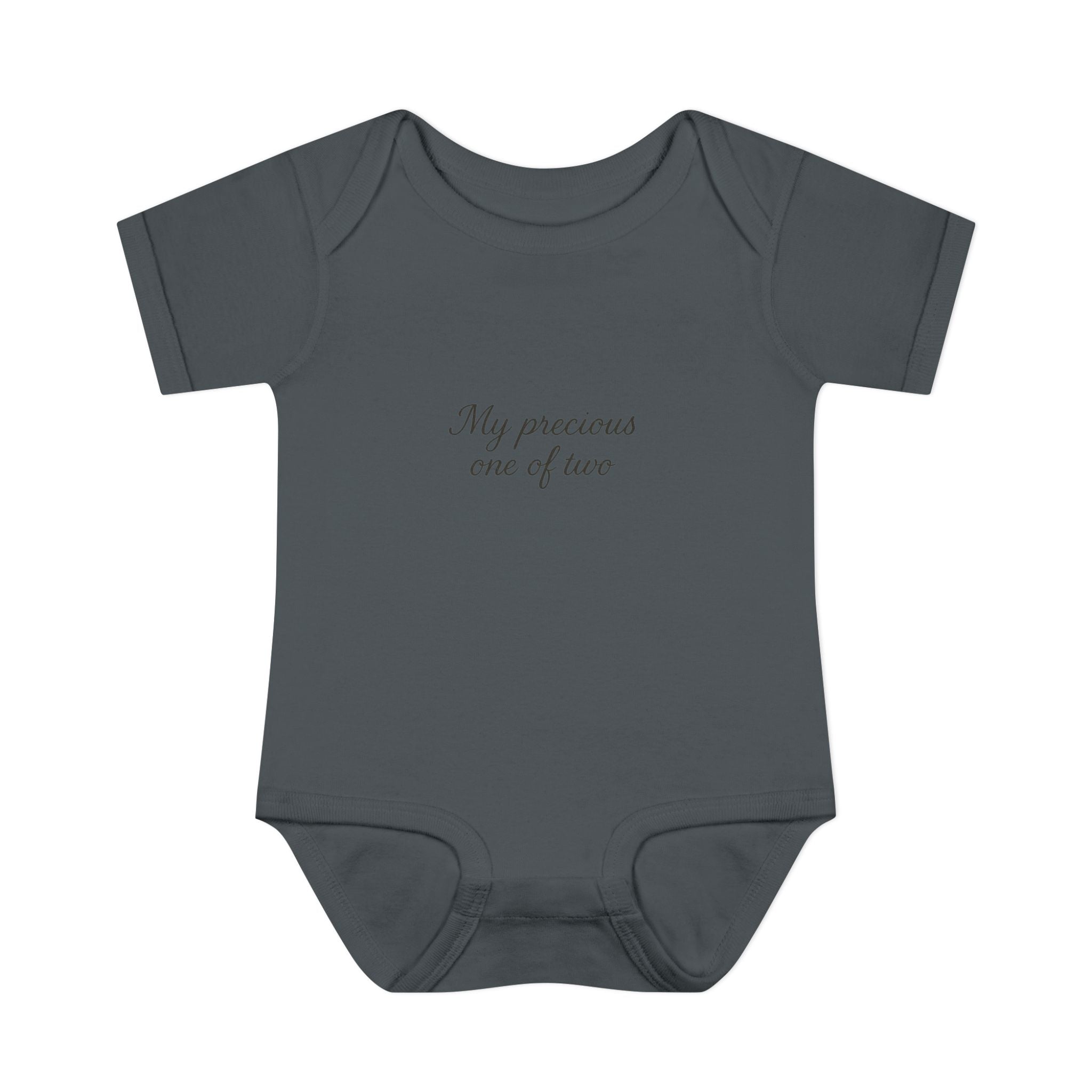 Infant Bodysuit "My Precious One of Two" – Twin Baby Announcement Onesie