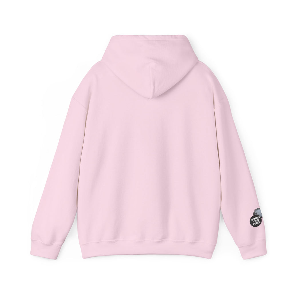 Hoodie  protect your peace  graphic design sleave and chest