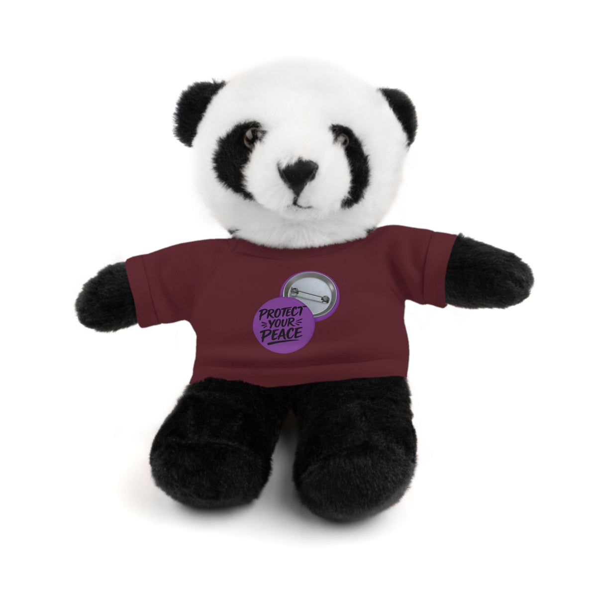 Plush Bear with 'Protect Peace' Tee