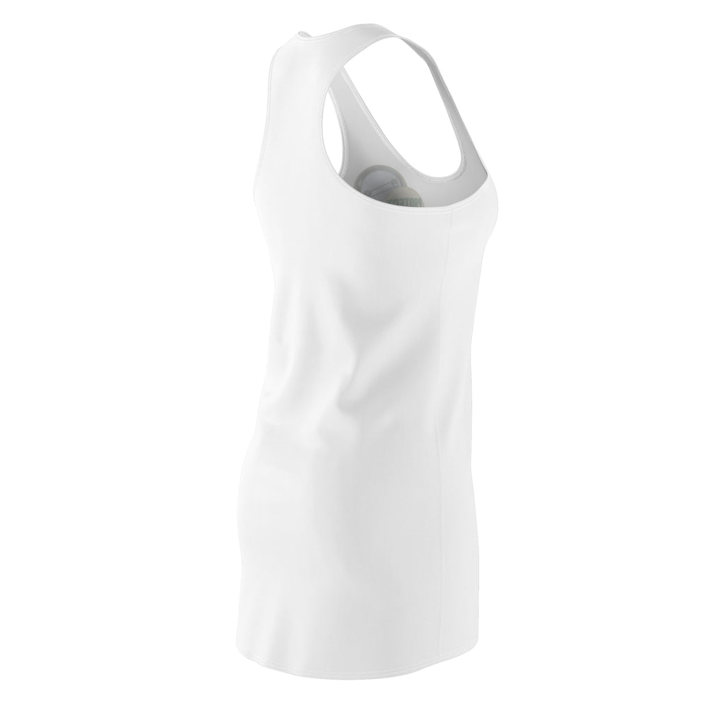Protect Your Peace Racerback Dress — Casual Women's Tank Dress with 'Protect Your Peace' Badge