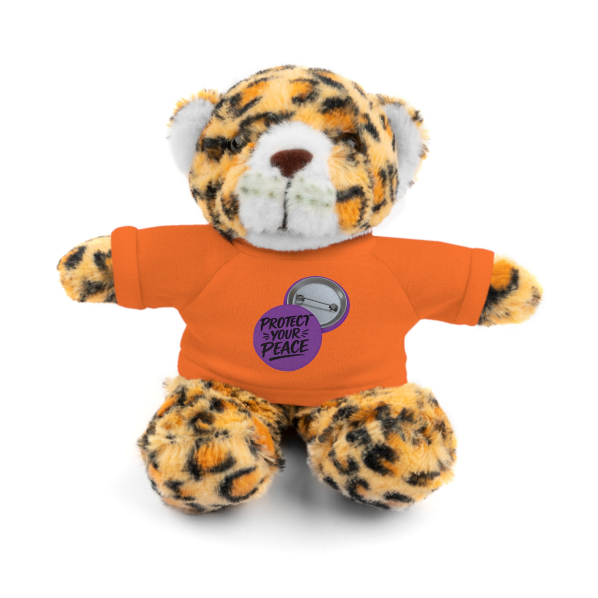 Plush Bear with 'Protect Peace' Tee