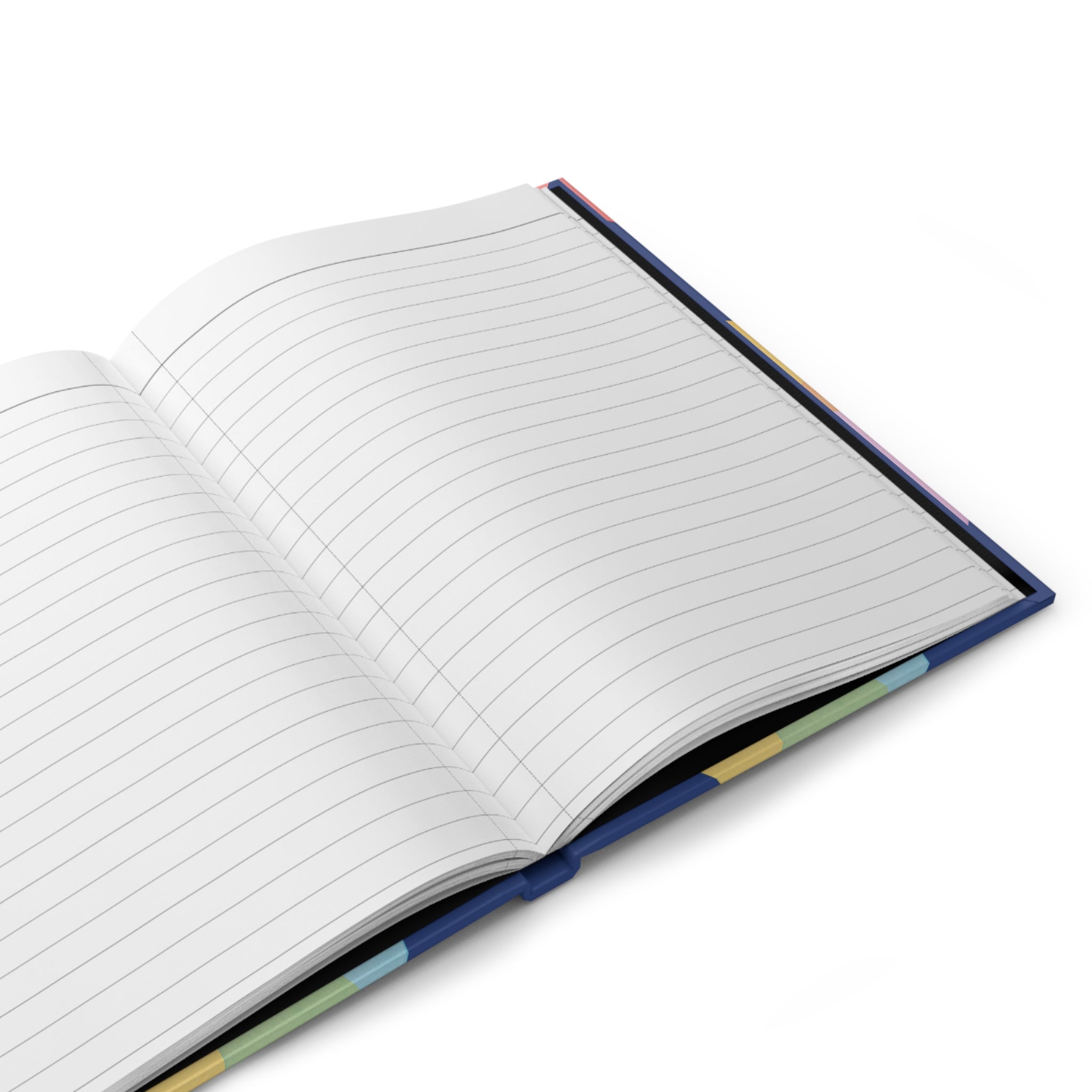 Colorful Woven Pattern Hardcover Journal — Prayer Hands Accent