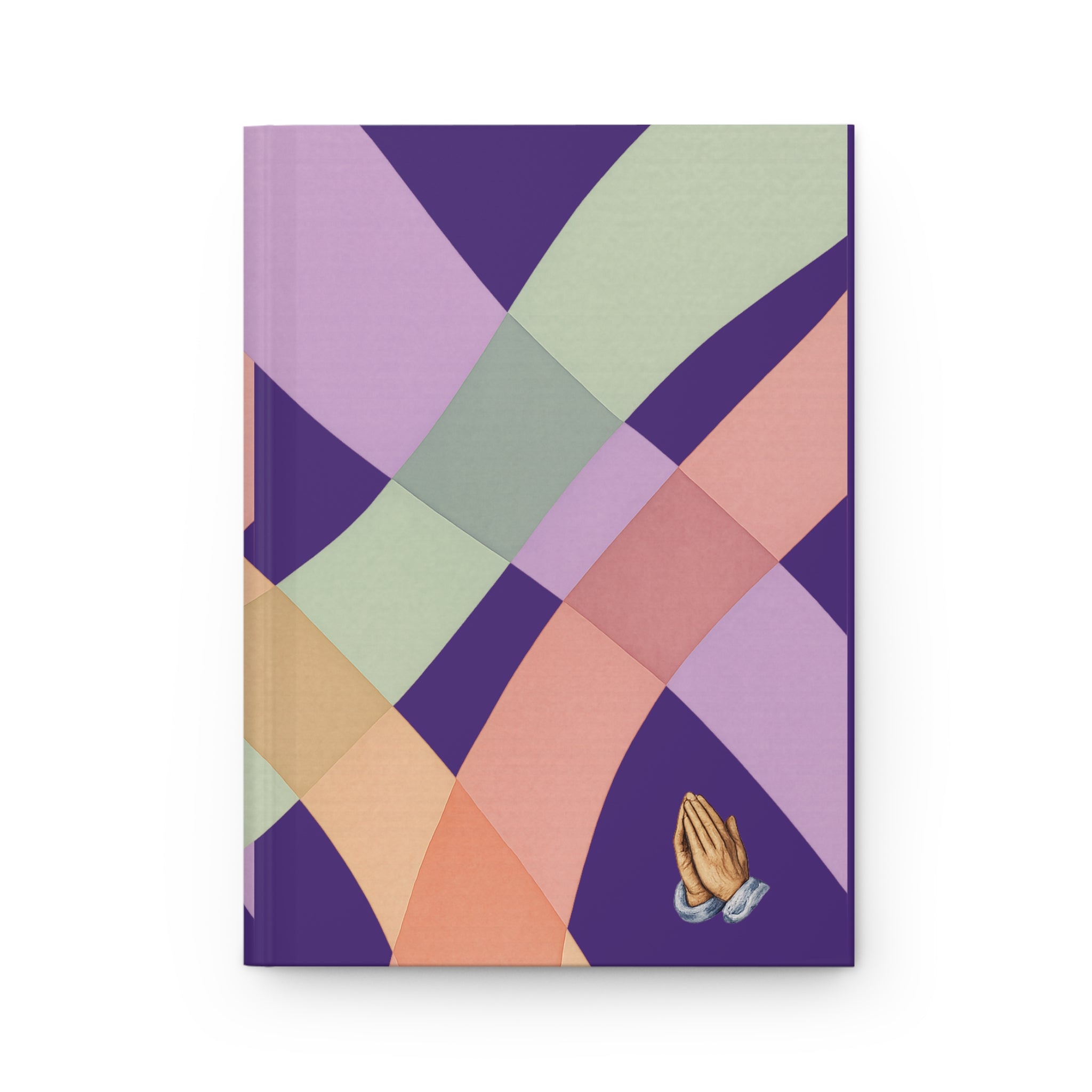 Abstract Pastel Curve Hardcover Journal