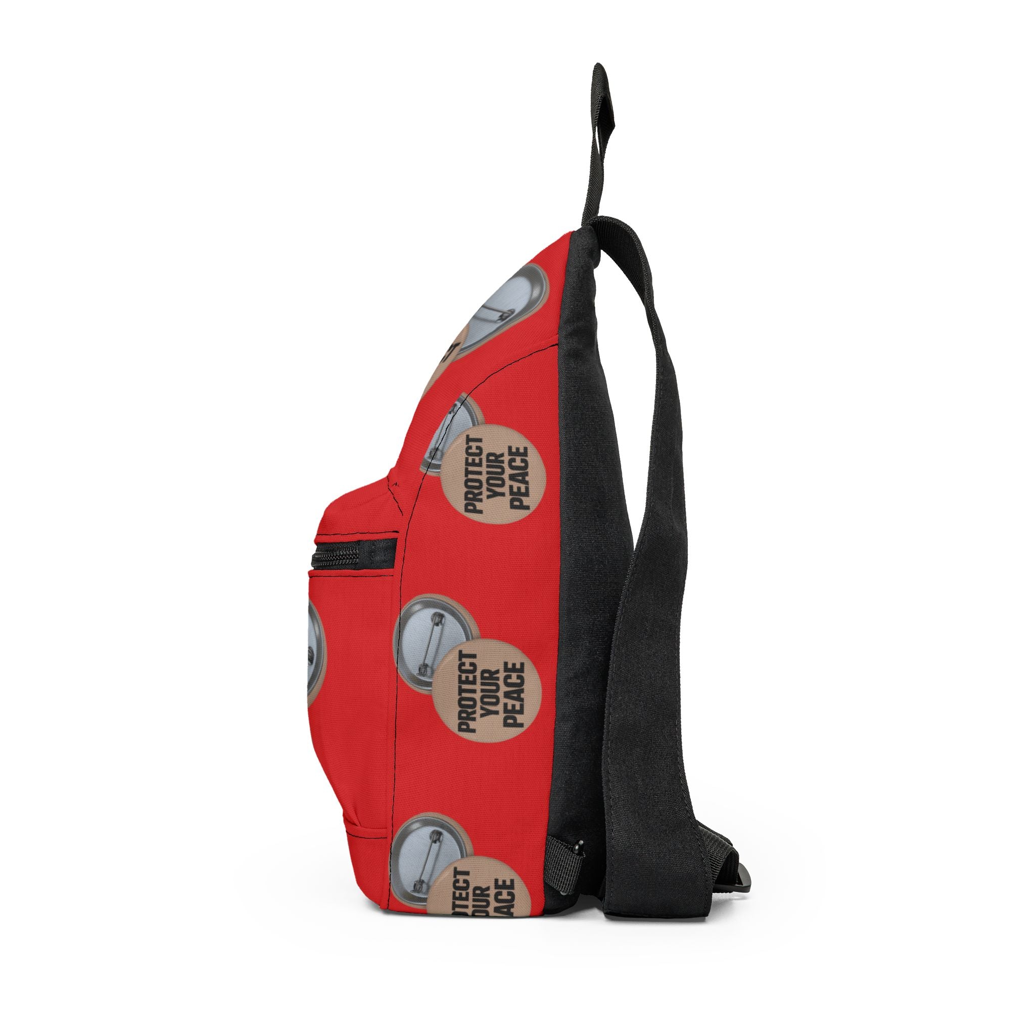 Protect Your Peace Sling Bag — Red Anti-Stress Everyday Crossbody
