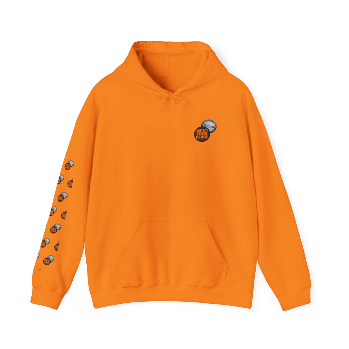 Hockey Puck & Helmet Hoodie — Retro Hockey Sleeve Graphic Sweatshirt