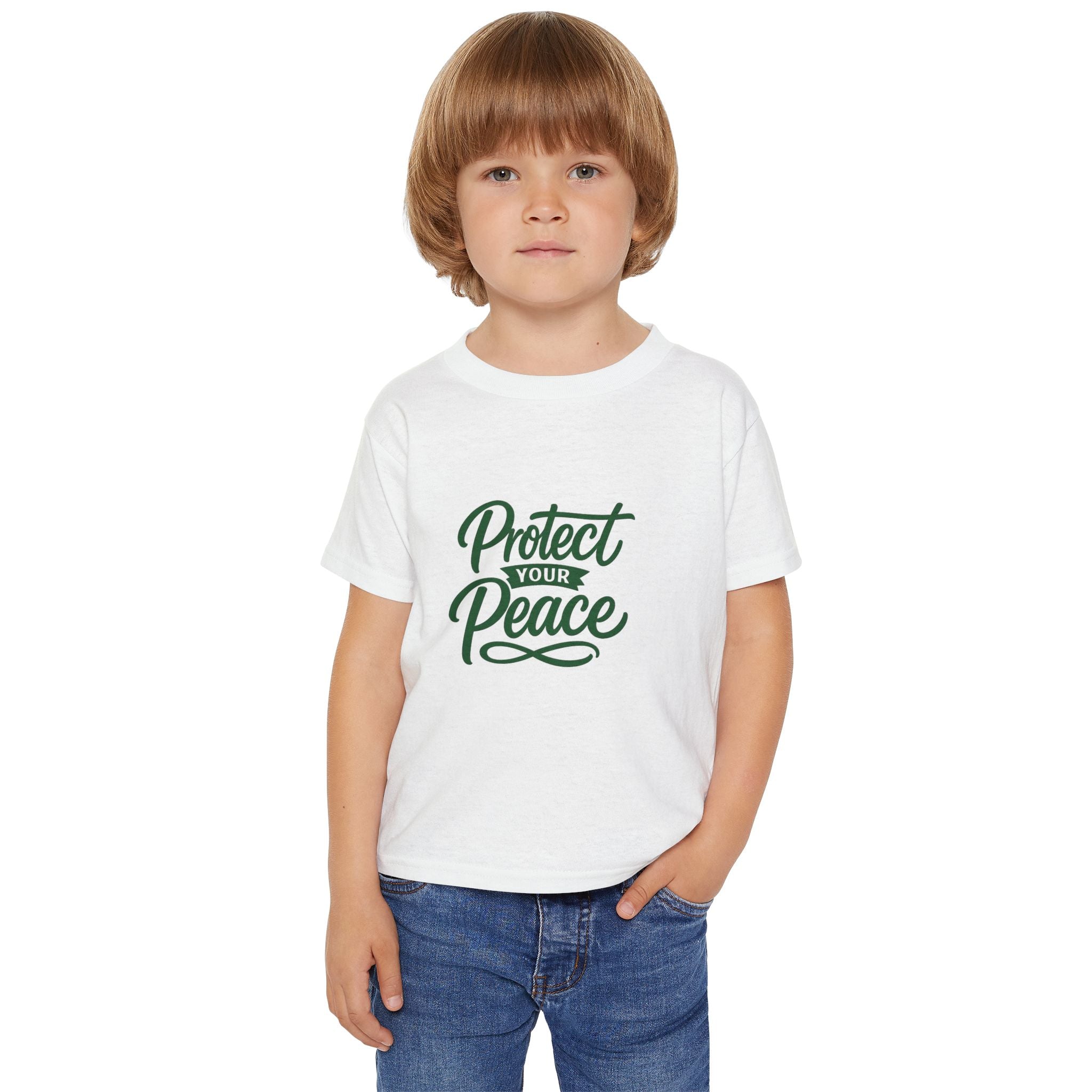 Toddler T-Shirt — "Protect Your Peace" Inspirational Kids Tee