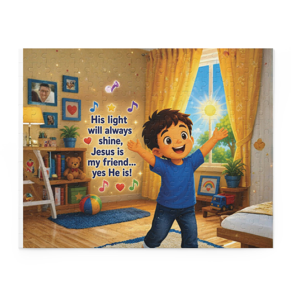 Children's Christian Puzzle — "His Light Will Always Shine" (120/252/500 pc)