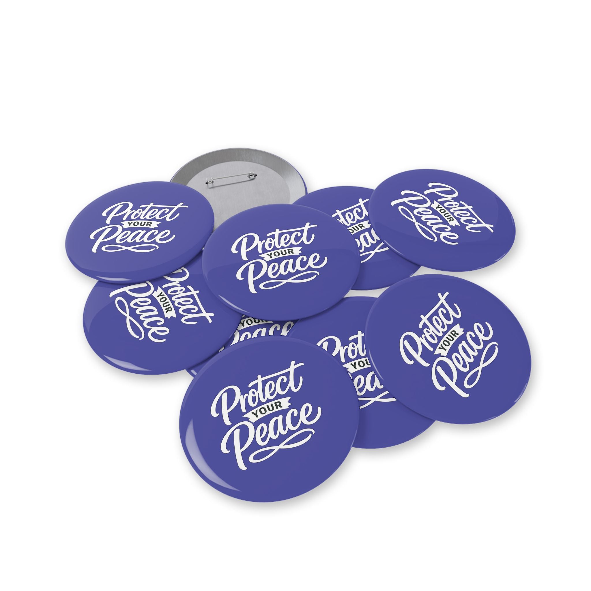 Protect Your Peace Round Pin — Inspirational Enamel Button for Jackets, Bags & Gifts