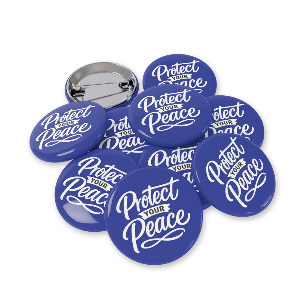 Protect Your Peace Round Pin — Inspirational Mental Health Button
