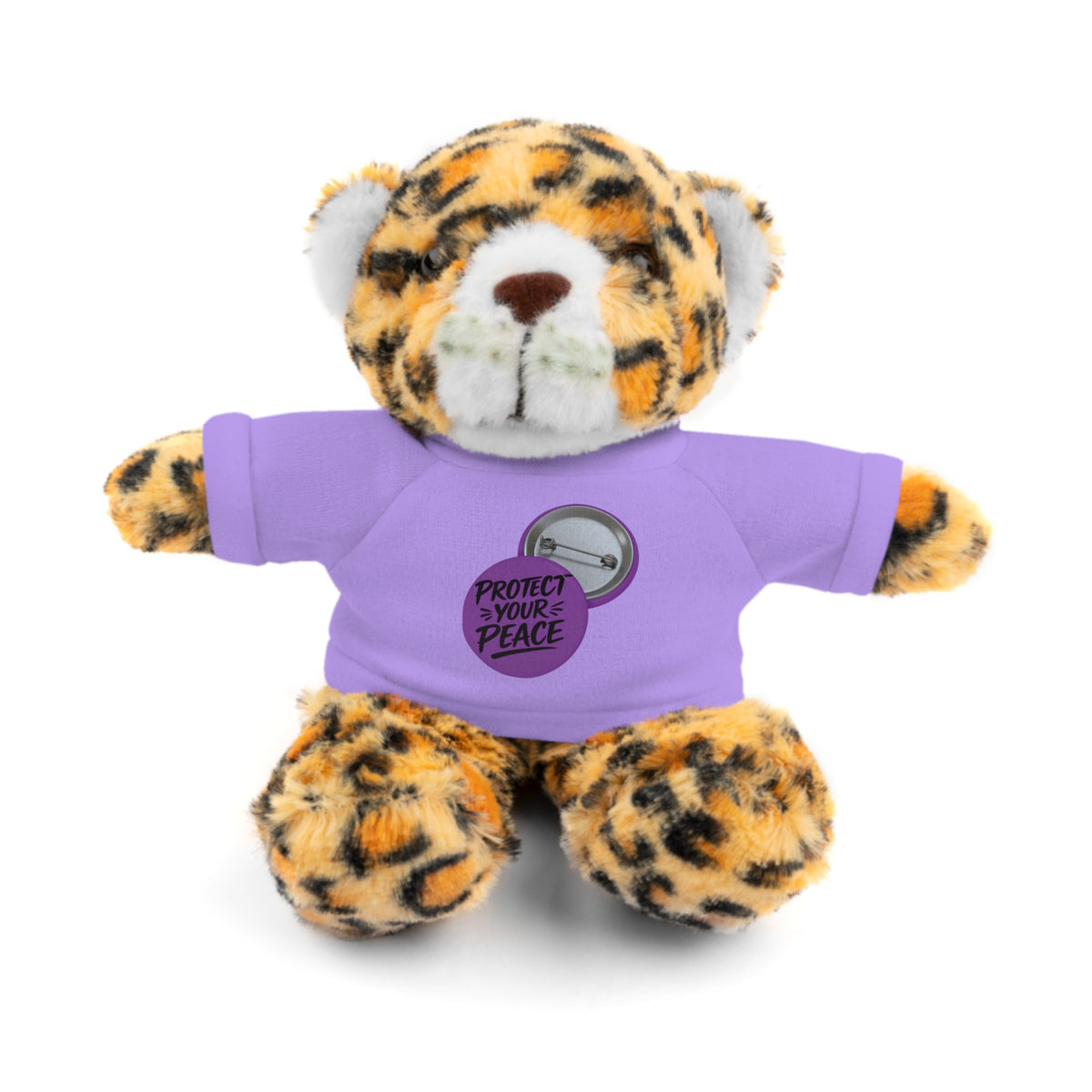 Plush Bear with 'Protect Peace' Tee