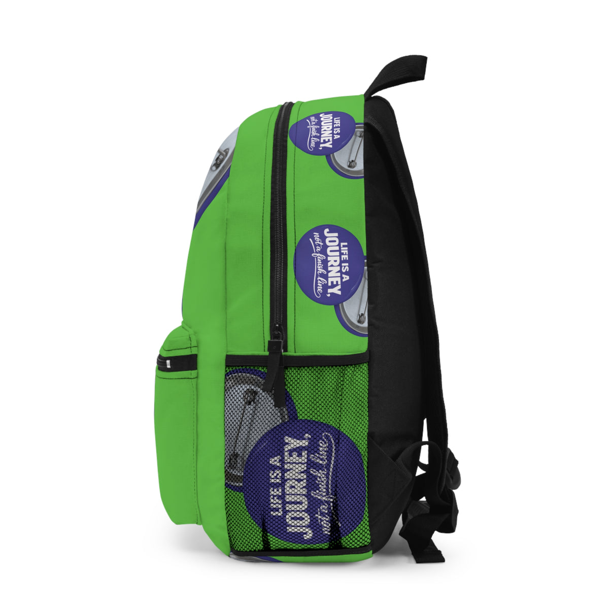 Inspirational Backpack – “Life Is A Journey, Not A Finish Line” Motivational School Bag