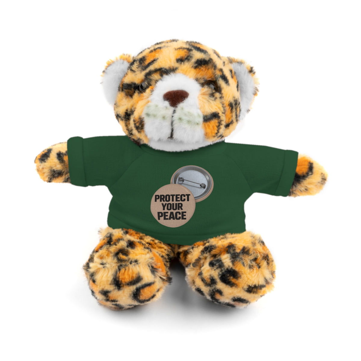 Protect Your Peace Teddy Bear — Plush Stuffed Animal with Tee