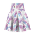 Pastel Marble Skater Skirt – Lavender & Sky Blue AOP
